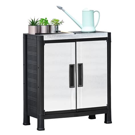 metal garden storage box|waterproof outdoor metal storage cabinet.